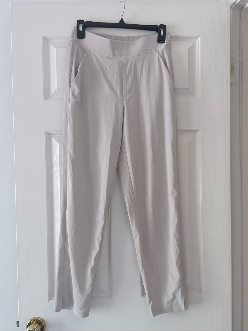 Athleta Cream High-Rise Pants - Brooklyn Ankle Pant